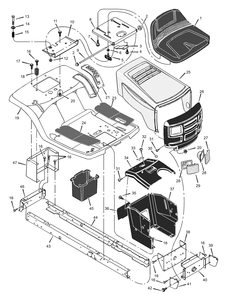 Part Location Diagram of 95318F-860 Briggs and Stratton Support, Dash